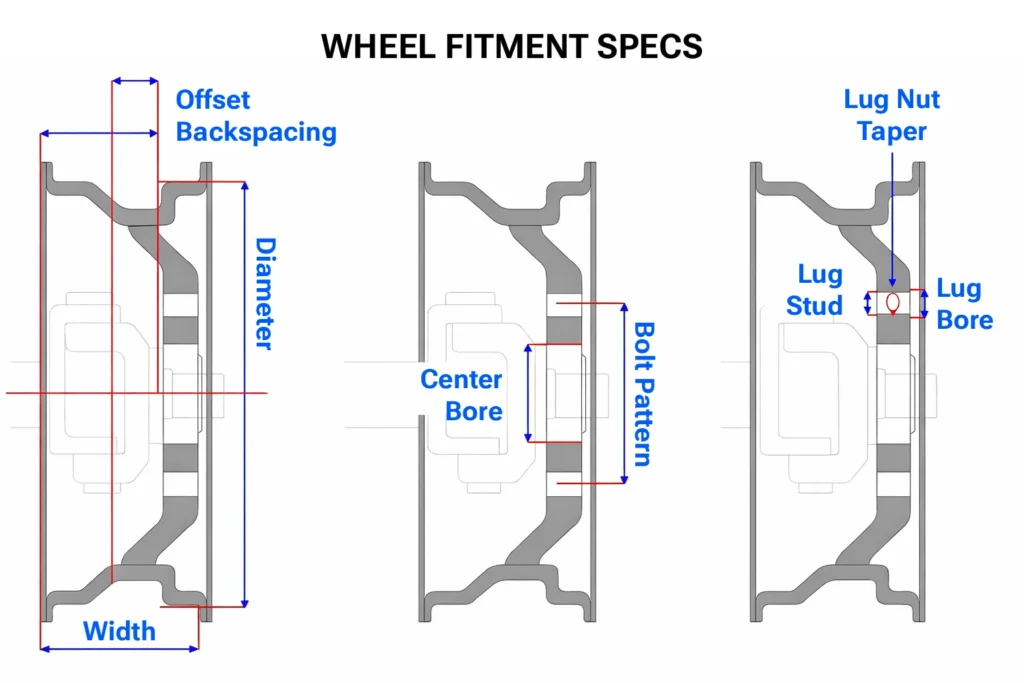 wheel size & fitment specs